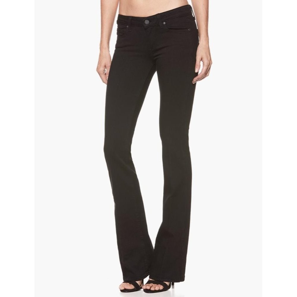 PAIGE | NWT REVOLVE SKYLINE BOOT BLACK SHADOW JEAN